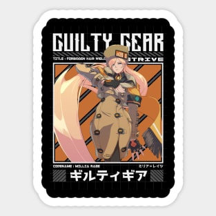 Millia Rage - Guilty Gear Strive Sticker